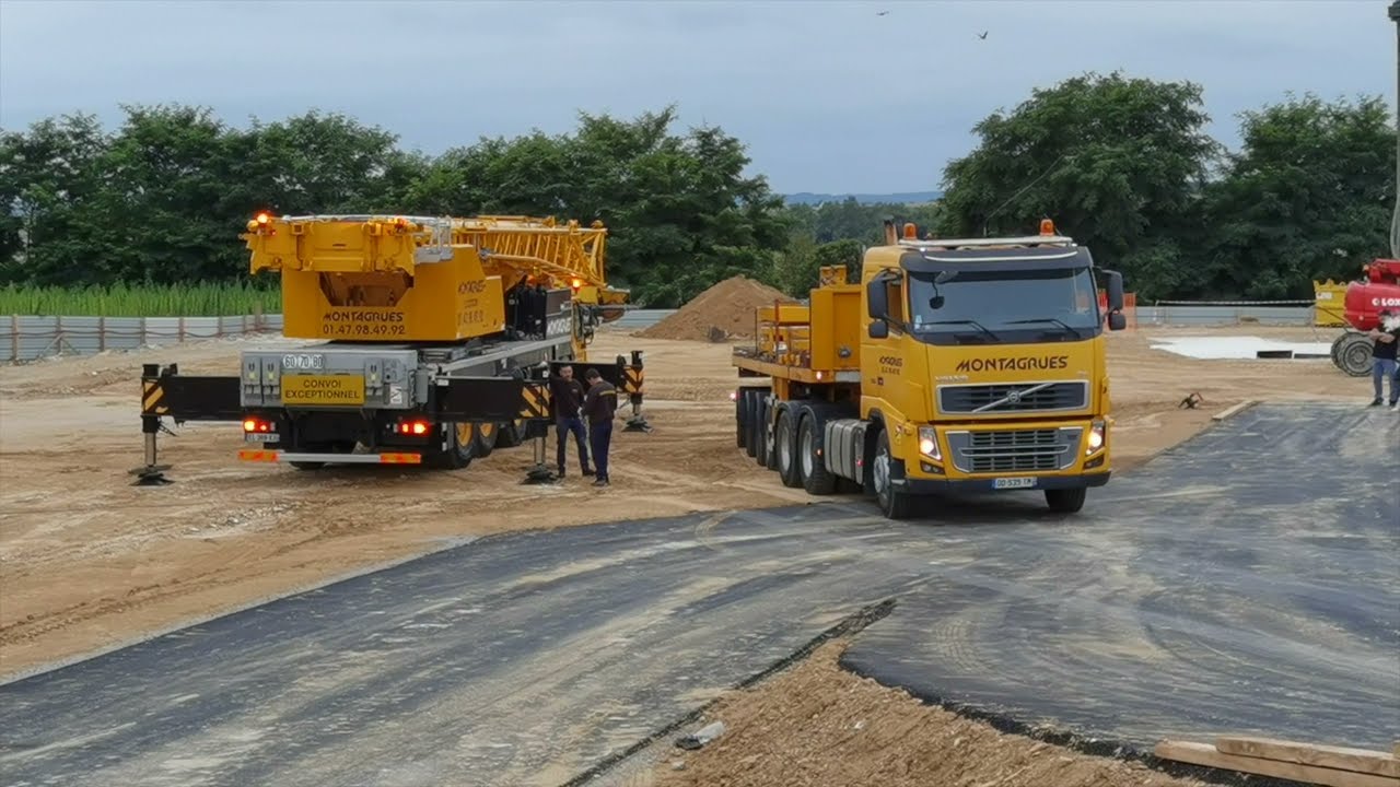 Montage/Démontage d'une grue MDT 319 REGARDEZ jusqu'à la fin Comment ça se passe [Grutier_509]