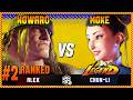 SF6 ⭐ NO WAR (#2 Ranked Alex) vs MOKE (Chun-Li) ⭐ High Level SF6 Gameplay