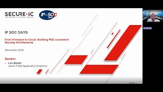 From Firmware to Cloud: Léo Bellali Explores PQC-Ready Security Architectures at the D&R IP SoC EU