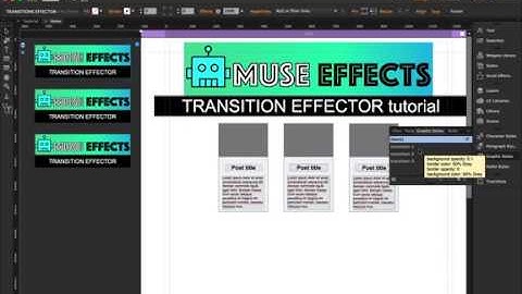 Adobe Muse - TRANSITION EFFECTOR