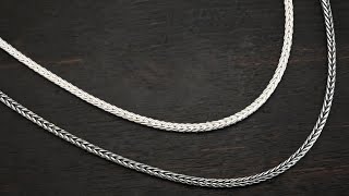 Snake Foxtail Chain 36” Oxidized