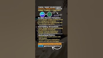 ChatGPT and Canva digital products #chatgpt #canva #digitalproducts