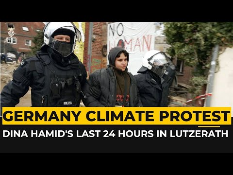 The last 24 hours of climate activist Dina Hamid in Lutzerath