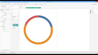 How to Construct a Donut Chart in Tableau. [HD]