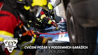 24. 4. 2024 - Cvičení požár v podzemních garážích Pec p. S.
