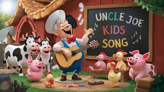 Farmer Joe's Fun Farm Song for Kids | Educational Music Video