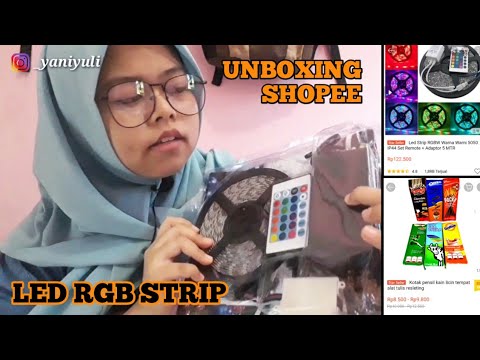 UNBOXING LAMPU UNTUK BACKGROUND/ BACKDROPS YOUTUBE??!! MURAH BANGET | SHOPEE HAUL 2020. 