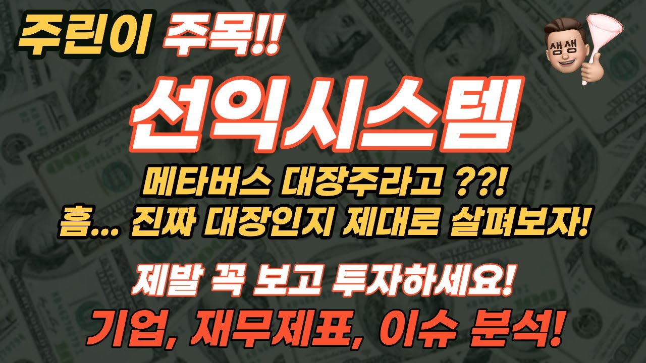 선익시스템 주가 분석 : 메타버스 대장주라고?! 흠... 진짜 대장주인지 제대로 살펴보자! / 기업, 주가, 재무제표 분석