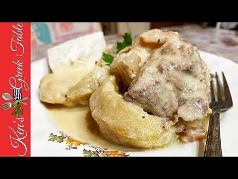 Pork & Artichoke Hearts Avgolemono   Classic Greek Recipes