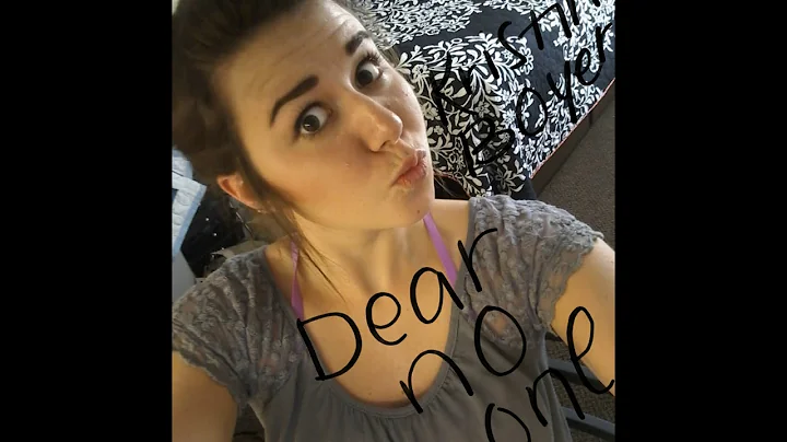 Dear  No One Cover by Kristina Boyer