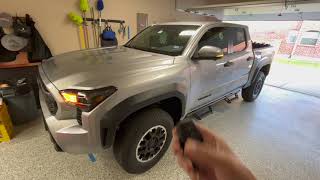 2024 Tacoma TRD Off Road Remote Starting the Tacoma- Two Methods