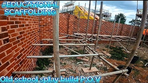How to scaffold a splay POV (old school) #129 #scaffolding #educational #sitework #subscribe