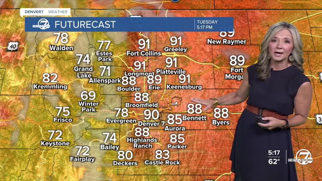 Hot, dry and hazy again Tuesday across the Denver metro area - YouTube