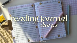 tracking all of my achievements in my 2026 reading journal 🍵 spread setup