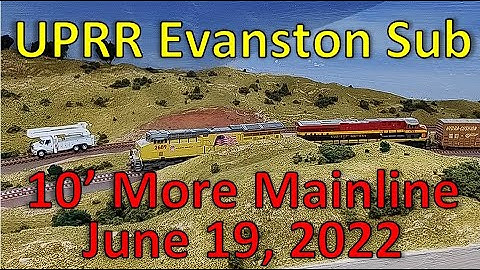 S2022E24 3 meter extra hoofdspoor! 6-19 Update Modeltreinlay-out Operaties & Realisme Union Pacif...