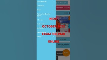 nios october exam 2022 | Nios exam fees online october 2022 | online payment nios october 2022