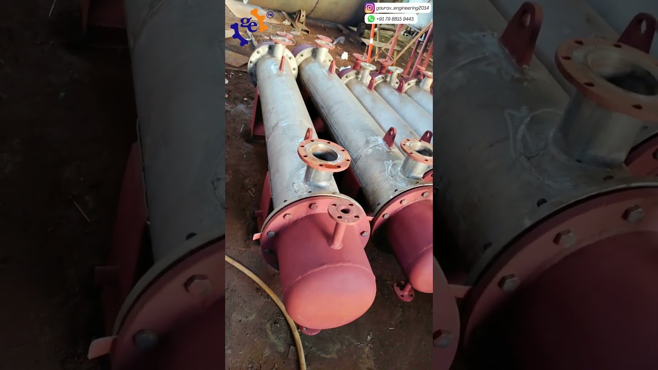 S.S.304 Condenser of different sizes | shell and tube type | 