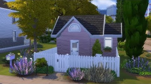 10k Pastel Tiny Home - No CC // The Sims 4: Speed Build