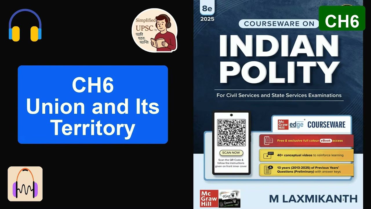 M. Laxmikanth Ch6 | UNION & ITS TERRITORY | Articles 1 to 4 Simplified | #UPSCPolity