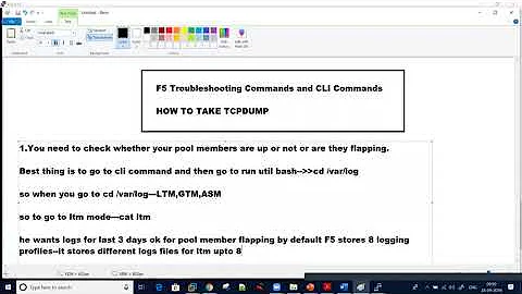 F5 Day to Day Troubleshooting steps to resolve different customer issues through CLI and GUI.