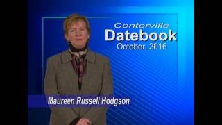 Centerville Calendar for October 2016