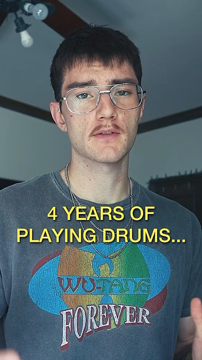 4 years of drumming progress #drums #drummer #playingdrums #drumming #musician #multiinstrumentalist
