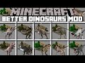 Minecraft DINOSAUR ZOO HOUSE MOD / SPAWN DINOSAURS TO BREED AND TAME FOR BABY MOBS ! Minecraft Mods