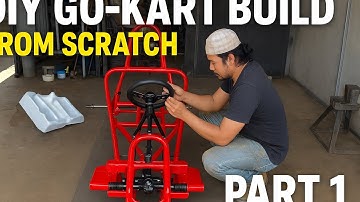 🏎️ DIY Go-Kart Build From Scratch | Part 1 – Frame & Steering Assembly
