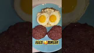 Eggs 🥰 Burger #carnivore #carnivoremeals #animalbased #livinganimalcarnivore