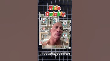 Verstoppertje spelen bij The Rock 🪨🔪 #hideandseak #therock