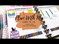 PLAN WITH ME | Jun 14-20  | PLUM PAPER PLANNER