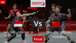 Leo Rolly/Daniel Martin Ina Vs He Jiting/Zhou Haodong Chn Final Indonesia Master 2023