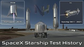 SpaceX Starship Test History ; Starhopper to SN11