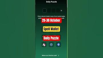 Spell Wallet Daily Puzzle | 29-30 October | Spell Wallet Daily Puzzle Today #kdp_gaming