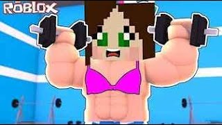 PopularMMOs Pat and Jen - Roblox: JEN WEIGHT LIFTING CHRISTMAS Day CHALLENGE!!!