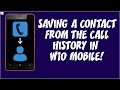 How to Save a Contact from the Call History in Windows 10 Mobile