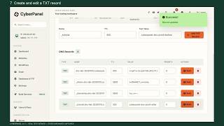 CyberPanel DNS: Zones, Records & Public Verification | Full Walkthrough