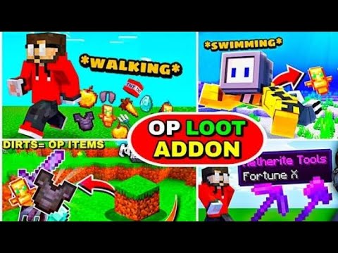 Minecraft all in one op loot mod for Minecraft pe #oxnmgamer749