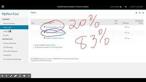 What to do in MyMathTest