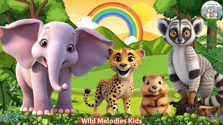 Happy Animal Moments, Familiar Animal Sounds: Lemming , Lemur, Elephant, Cheetah - Animal Moments