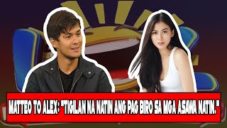 Matteo Pinagsabihan si Alex Gonzaga: Tigilan na natin pagbiro sa Asawa natin!