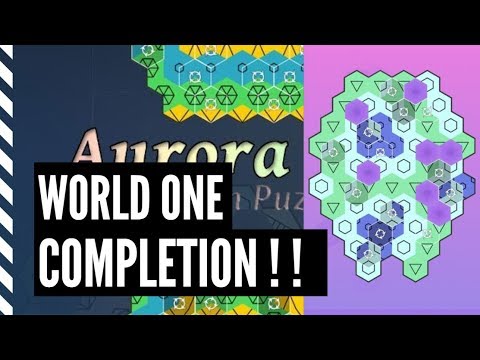 AURORA HEX PATTERN PUZZLES - WORLD ONE (Android / iOS) WALKTHROUGH