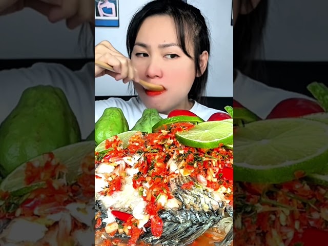 ปลานิลนึ่งมะนาว รสแซบเผ็ดร้อน #ตำ #ยำแซ่บ