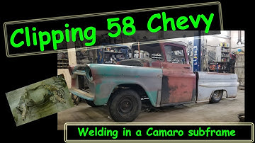 1958 Chevy pickup Camaro clip install