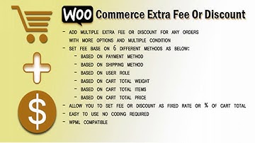 WooCommerce Extra Fee or discount | Codecanyon Scripts and Snippets