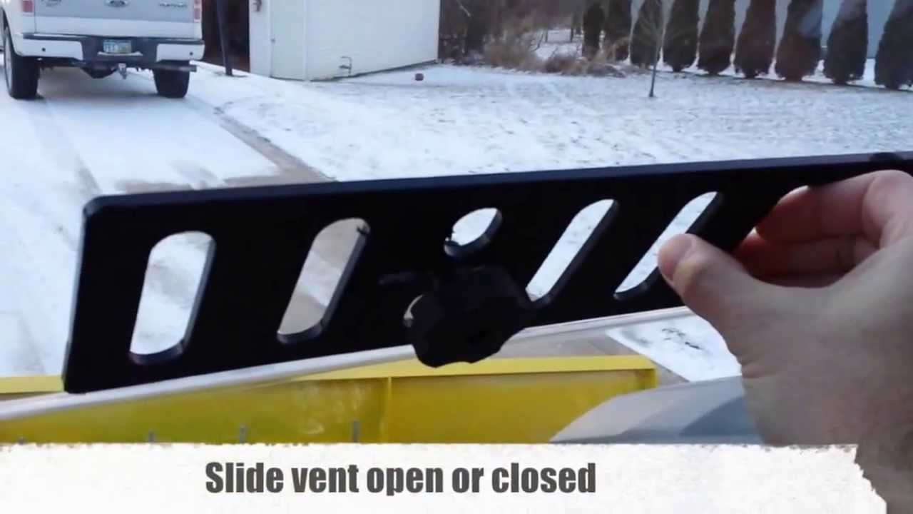 Yamaha Viking vented windshield operation - YouTube