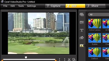 Corel VideoStudio Pro x4, insert video effect