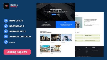 Membuat Website REAL ESTATE dengan BOOTSTRAP 5 - Landing Page Projects #2