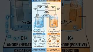 Daniel Cell Diagram |Class 12th chemistry |easy labelled diagram| electrochemical cell