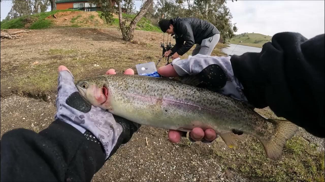 Trout fishing at Lake McSwain 